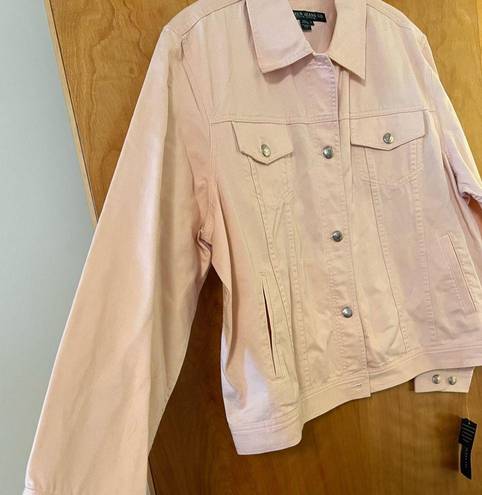 Krass&co Lauren Jeans  Lauren Ralph Lauren Denim Jacket Bashful Pink Trucker Vintage 2X