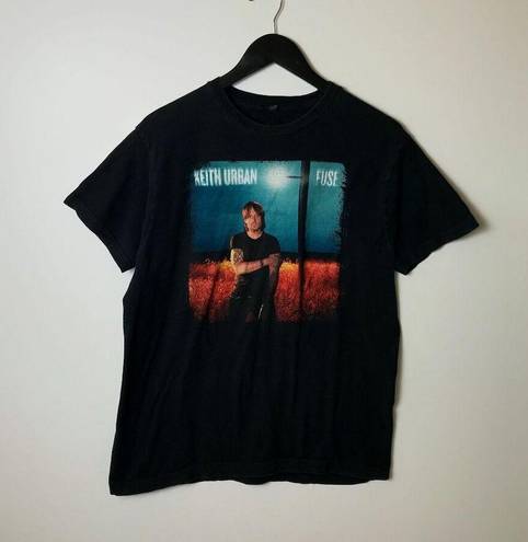 Tultex 2014 Keith Urban Fuse Graphic Tee Black Medium M T Shirt