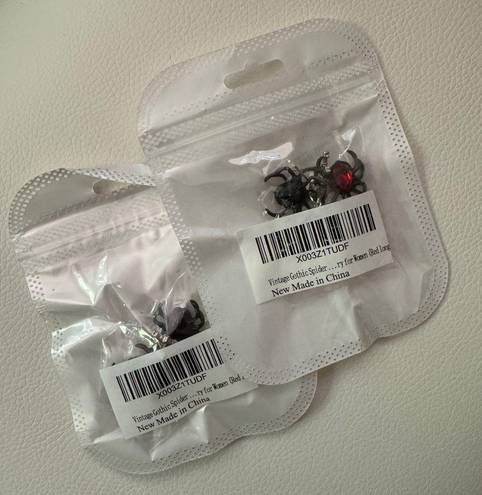 (FREE W ANY PURCHASE) NWT Asymmetrical Spider Earrings ** Multiple Quantity