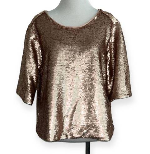 Parker Peyton and‎  medium rose gold sequined top