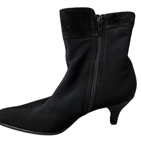 Stuart Weitzman  Boots Womens 6M Black Nylon GoreTex Ankle Booties Neutral