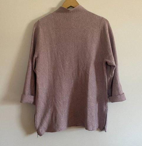 Tahari  Mauve Mock Turtleneck Sweater