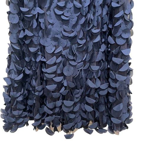 Petal Theia Appliqué Sleeveless  Dress Navy Blue Size 12