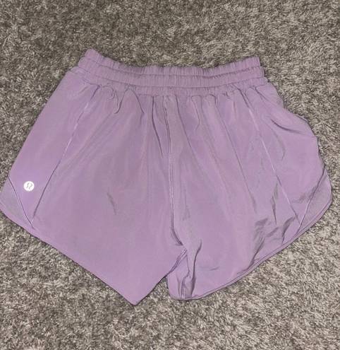 Lululemon Lilac Purple Hotty Hot Shorts