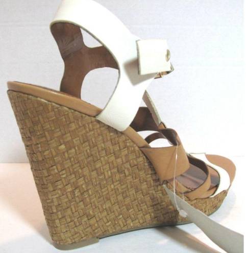 Jessica Simpson  'Casie' Ivory/Tan Leather Platform