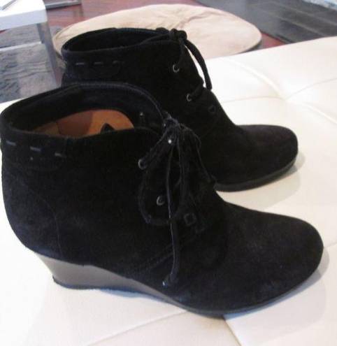 Via Spiga  Fedora Black Suede Booties - Sz 8