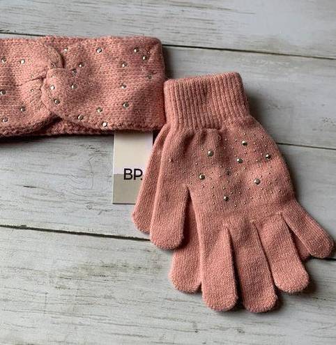 BP 5/$25 NWT  Women's Headwrap and Gloves in Pink Jewel