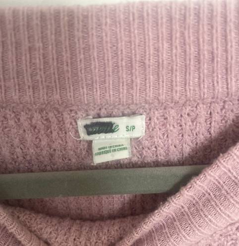 Aerie Oversized Waffle Knit Purple Long sleeve