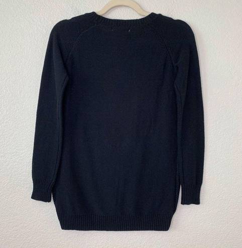 SO NWT  Kohl’s Black Cable Knit Black Long Sleeves Pullover Women’s Sweater