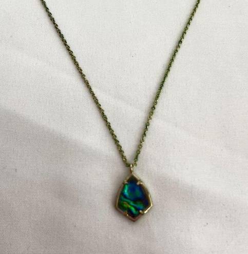 Kendra Scott Cory Pendant Necklace Abalone Shell