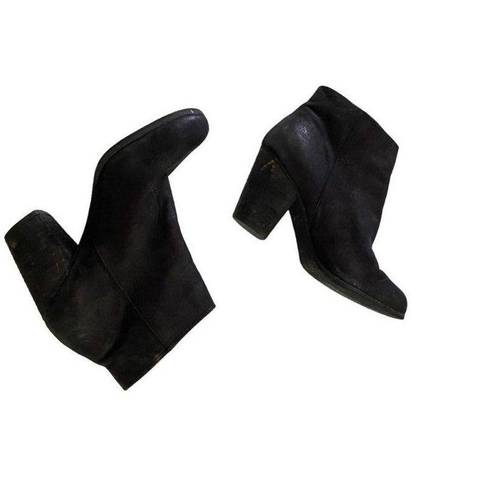 BP  Trolley Booties Black Size 6.5 Leather Coastal Minimalist Quiet Luxury Boho