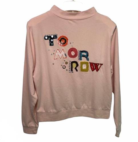 Anthropologie ANTHRO. POSTMARK  “Tomorrow” Sweatshirt