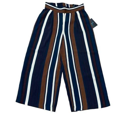 Cynthia Rowley Striped Gaucho Pants size 2 NEW