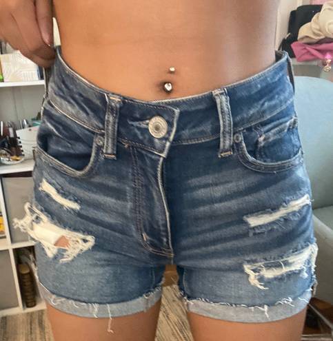 American Eagle ripped jean shorts