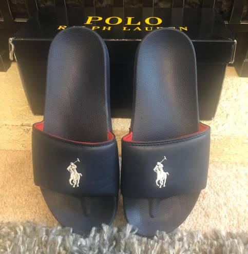 Polo Ralph Lauren Youth Slides - Blue