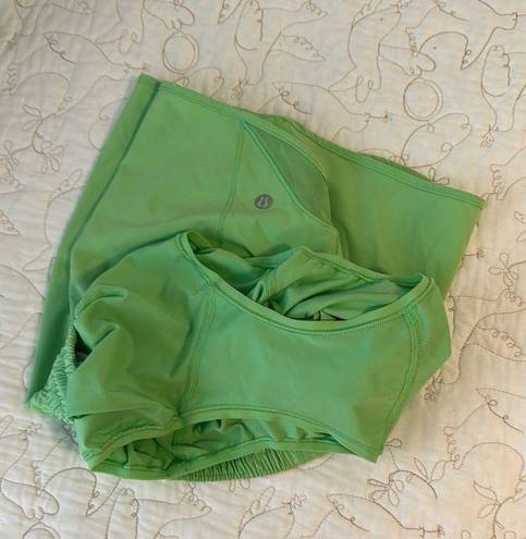 Lululemon hotty hot 4” Shorts Scream Green