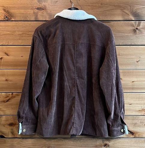 Akair Brown Corduroy Shacket Size S