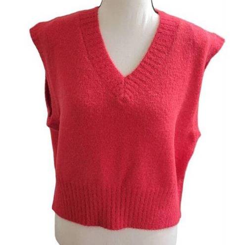 Jessica Simpson  Sweater Vest Womens M Red Sweater Vest New