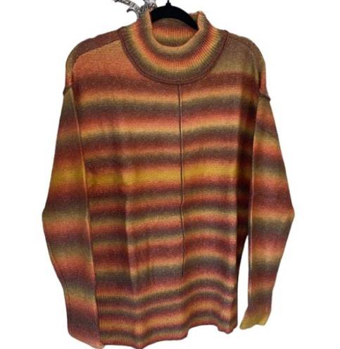 BeachLunchLounge  NEW Collection Colorful Ombre Mock Neck‎ Sweater large