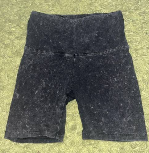 Victoria's Secret Victoria Secret Pink Black Acid Wash Biker Shorts