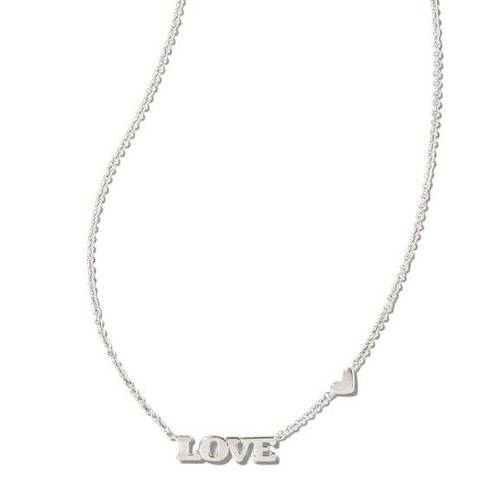 Kendra Scott  Love Necklace In Silver NWT