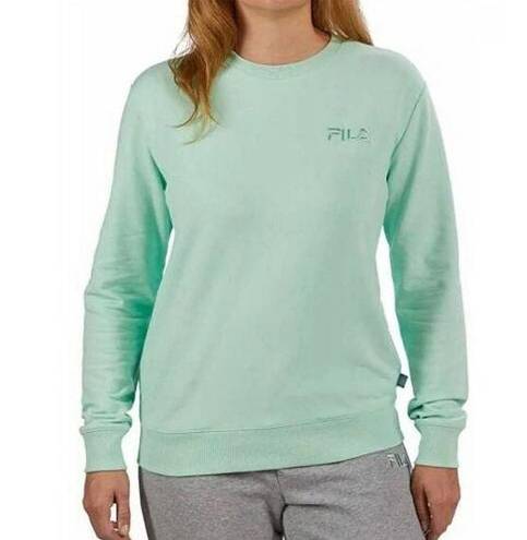 FILA  Mint Green Pullover Crew Neck Long Sleeve Sweater - M