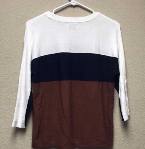 Only [ Our Story] Colorblock Sweater 3/4 Sleeve Size XS