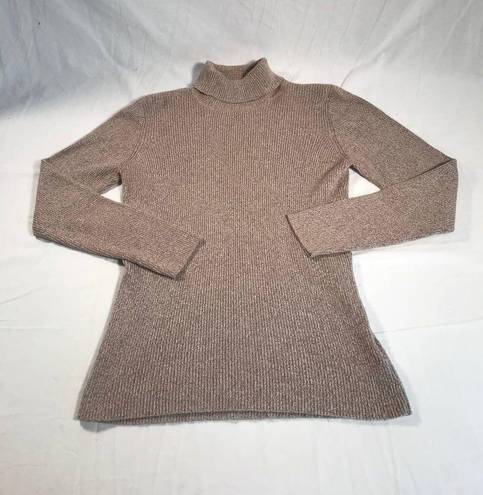 Liz Claiborne Liz Clairborne Long Sleeve Turtle Neck Womens Sz Large Tan