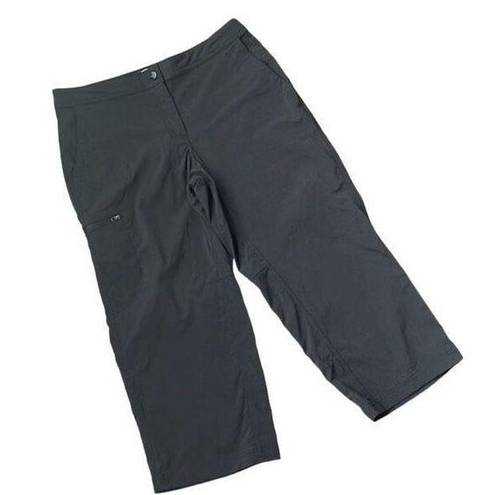 L.L.Bean  Comfort Capri Cropped Trail Pants Black Womens Size 10 New