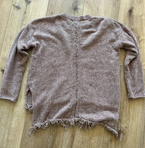 Umgee Frayed Oversized Sweater