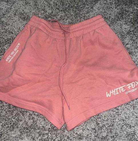 White Fox Boutique Pink Sweat Shorts