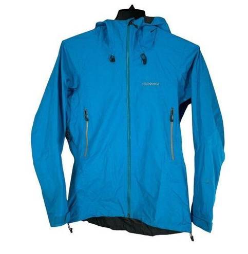 Patagonia  Womens Bright Blue Super Cell GORETEX Shell Rain‎ Jacket Medium