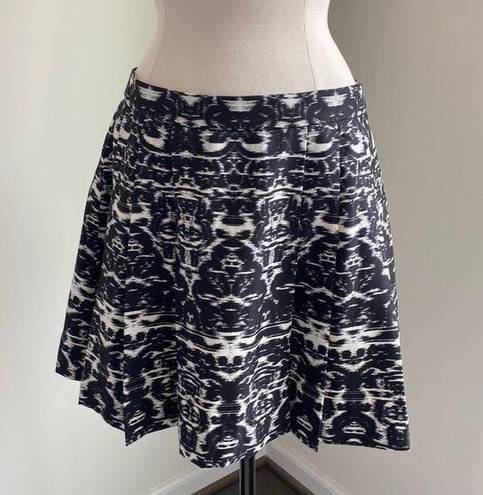 J.Crew  Black Pleated Mini Skirt Size 8