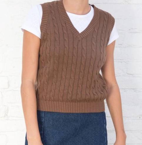 Brandy Melville  brown sweater Vest