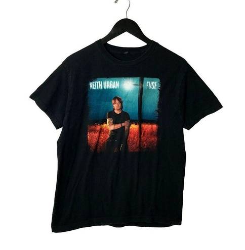 Tultex 2014 Keith Urban Fuse Graphic Tee Black Medium M T Shirt