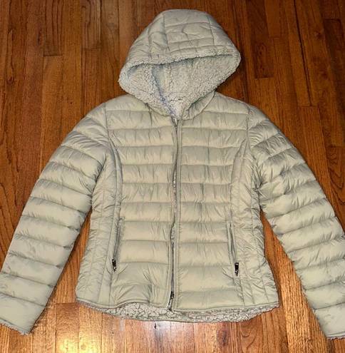 Puffy Coat Green Size M