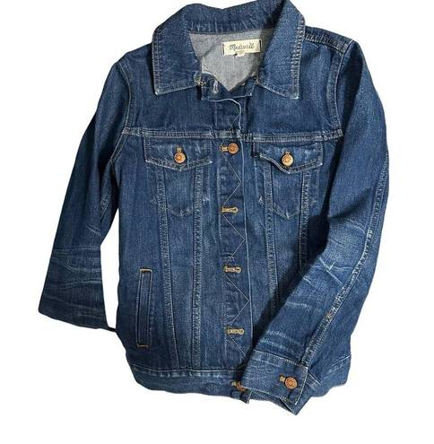 Madewell  The Jean Denim Medium Wash Jacket Sz XS