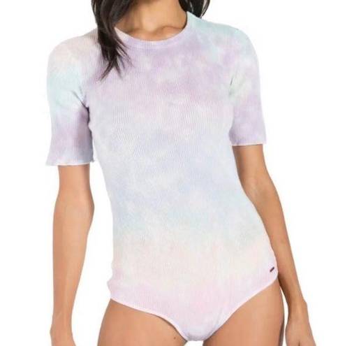 n:philanthropy  Suri Pastel 100% Cotton Tie Dye Short Sleeve Bodysuit