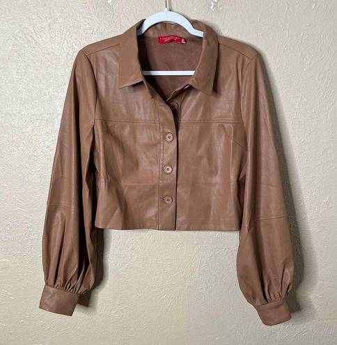 n:philanthropy  Faux Leather Aurora Jacket in Ginger Medium