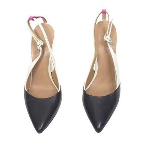 L.A.M.B. pointed toe colorblock high heels