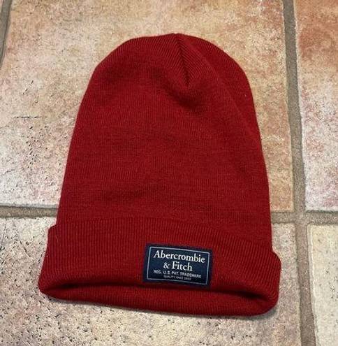 Abercrombie & Fitch  brick red beanie