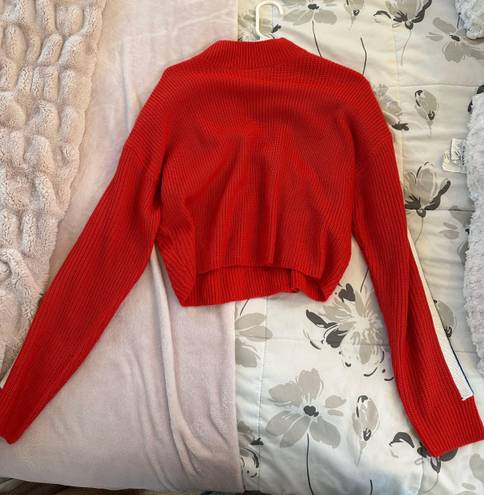 Divided Red Sweater