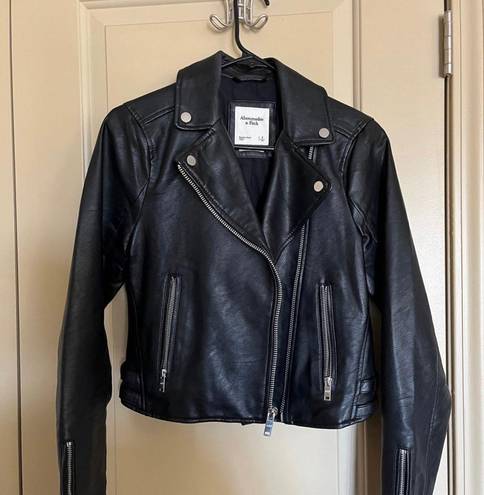 Abercrombie & Fitch Aberocrombie Vegan Leather Jacket