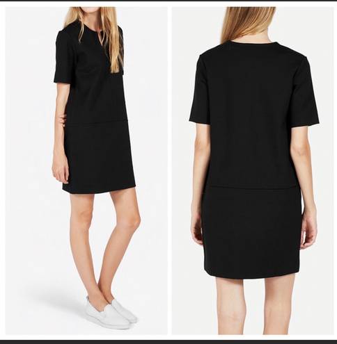 Everlane Women’s The Ponte Short-Sleeve Black Dress Size XS