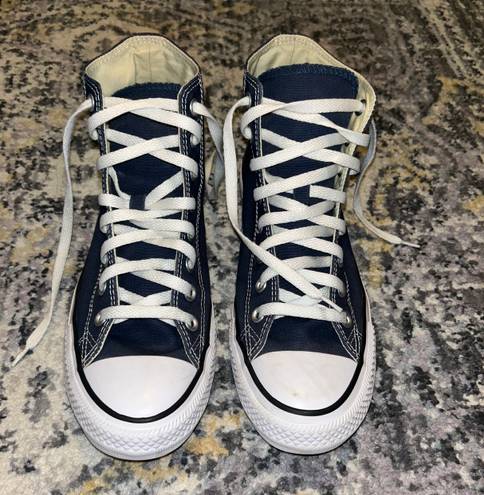 Converse Navy High Top Sneakers