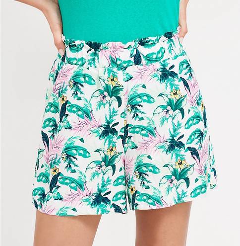 The Loft NWT Fluid Pull On Shorts in Botanical