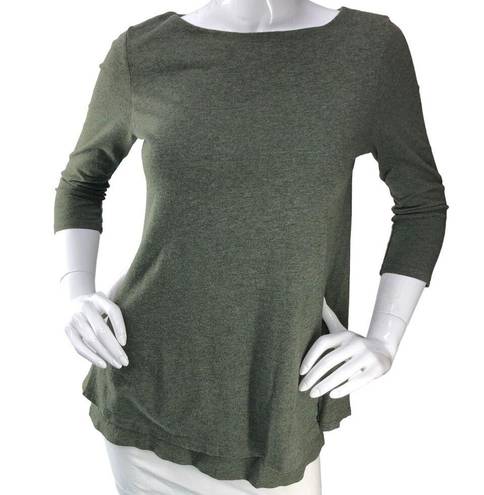 J.Jill  Pure Jill Womens Size XS Green TShirt Top Round Neck Comfort