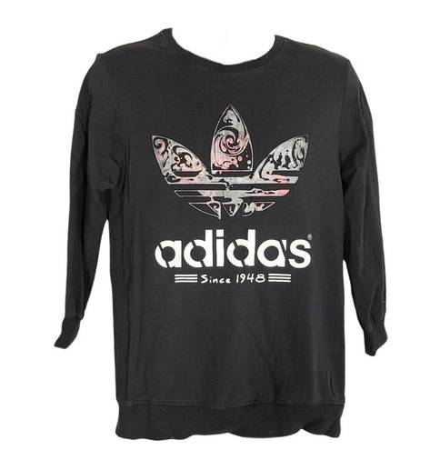 Adidas  Black Metallic extra Large Graphic Logo fitness Sweater 

size Large