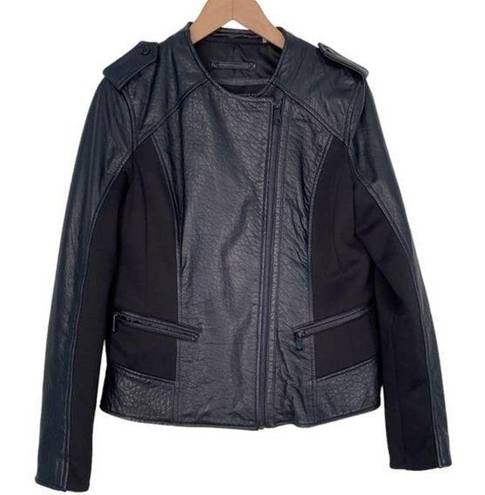 Marc New York 𝅺 Leather Asymmetrical Moto Jacket - M