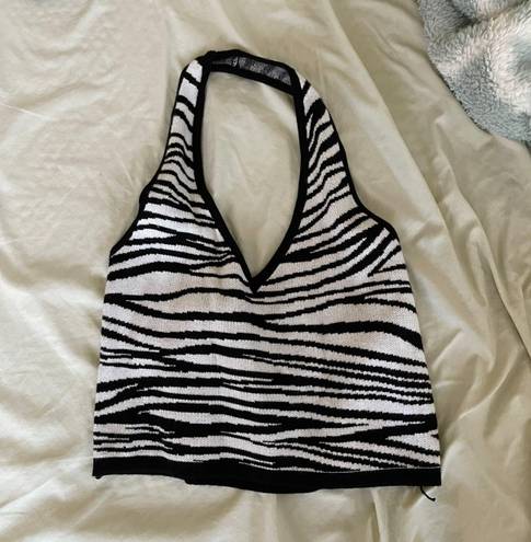 Peppermayo Zebra Halter Top